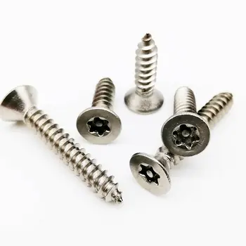 20pc Six Lobe Torx Bolt Self-tapping Screw M2.9 M3.5 M3.9 A2 Stainless Steel Countersunk Flat Head Security Wood Screw with Piin
20pc Six Lobe Torx Bolt Self-tapping Screw M2.9 M3.5 M3.9 A2 Stainless Steel Countersunk Flat Head Security Wood Screw with Piin