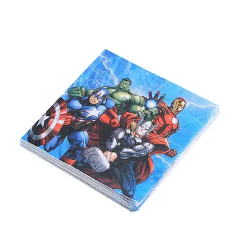 Super hero Boy Birthday Party Paper Napkin Disposable Tableware The Avengers Theme Wedding Decoration Carnival Party Supplies
Super hero Boy Birthday Party Paper Napkin Disposable Tableware The Avengers Theme Wedding Decoration Carnival Party Supplies
