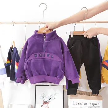 Baby Girls Boys Sports Cotton Coats Pants 2 Pcs/sets Children Fashion Clothes Kids velvet Sportswear wainter warm Jacket sets 
Baby Girls Boys Sports Cotton Coats Pants 2 Pcs/sets Children Fashion Clothes Kids velvet Sportswear wainter warm Jacket sets