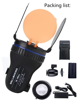 WELLMAKING HL-180RGB COB Video light RGB Full Color LED Light Bi-color 3200K-5600K for Camera Camcorder YouTube Photography
WELLMAKING HL-180RGB COB Video light RGB Full Color LED Light Bi-color 3200K-5600K for Camera Camcorder YouTube Photography