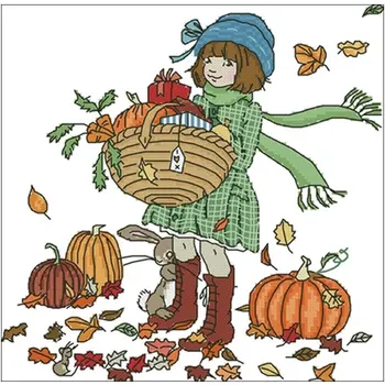 Girl Picking in Autumn patterns Counted Cross Stitch 11CT 14CT 18CT DIY Cross Stitch Kits Embroidery Needlework Sets home decor
Girl Picking in Autumn patterns Counted Cross Stitch 11CT 14CT 18CT DIY Cross Stitch Kits Embroidery Needlework Sets home decor