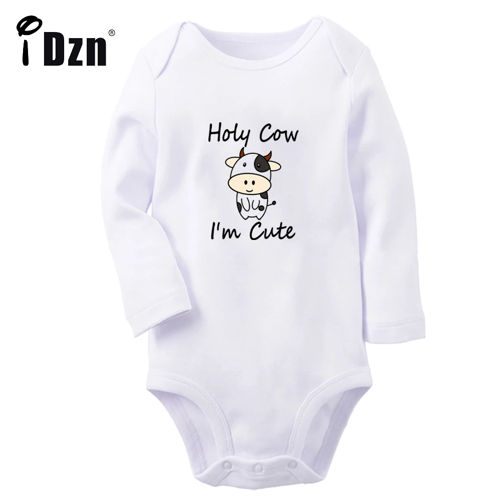 Holy Cow I'm Cute Fun Art Printed Cute Baby Boys Rompers Baby Girls Bodysuit Infant Long Sleeve Jumpsuit Newborn Soft Clothes
Holy Cow I'm Cute Fun Art Printed Cute Baby Boys Rompers Baby Girls Bodysuit Infant Long Sleeve Jumpsuit Newborn Soft Clothes