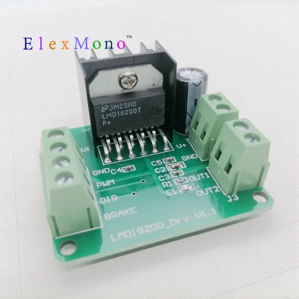 3A PWM Adjustable Speed Motor Driver Module LMD18200T for Arduino Robot Car DC Moteur
3A PWM Adjustable Speed Motor Driver Module LMD18200T for Arduino Robot Car DC Moteur
