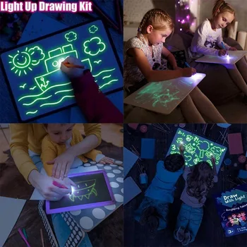 Creative High Quality LED Luminous Light Drawing Board Kids Painting Fun Educational Toy
Creative High Quality LED Luminous Light Drawing Board Kids Painting Fun Educational Toy