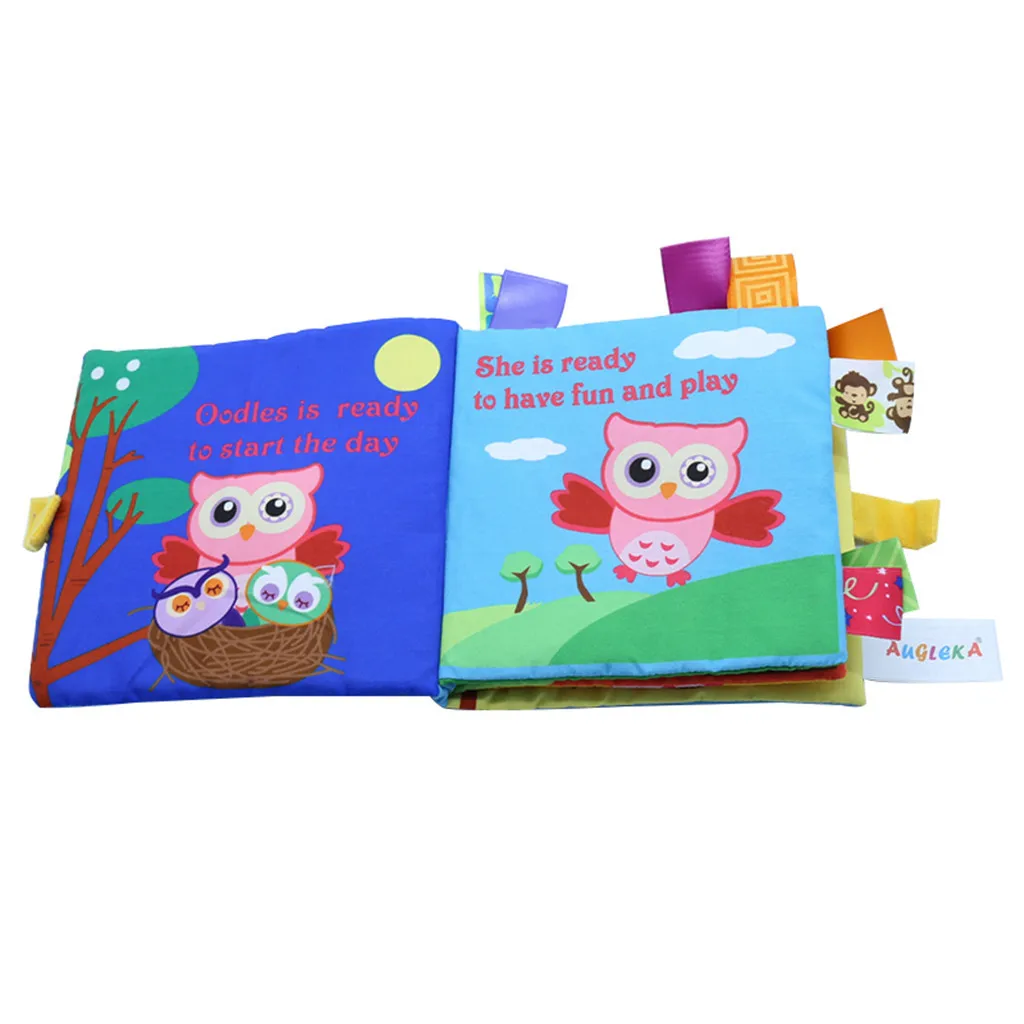 Baby Kids Intelligence Development Animal Cloth Book Educational Cognize Toys Toddler learning tools Interaction Toys #B