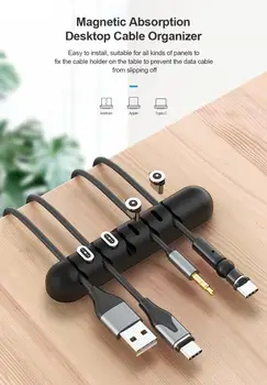 Cable Organizer Silicone Desktop Fixing Clamp Flexible USB Wire Holder Wire Arrangement Magnetic Suction Head Storage
Cable Organizer Silicone Desktop Fixing Clamp Flexible USB Wire Holder Wire Arrangement Magnetic Suction Head Storage