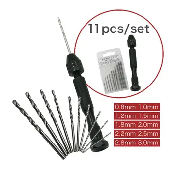 Mini Micro Hand Drill with 10/25pcs Twist Drill Bit Woodworking Drilling Rotary Tools Jewelry Craft
Mini Micro Hand Drill with 10/25pcs Twist Drill Bit Woodworking Drilling Rotary Tools Jewelry Craft
