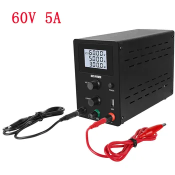 

30V/60V 10A/5A Mini Switching Laboratory Regulated Adjustable DC Power Supply Display Voltage Regulator Bench Variable Power