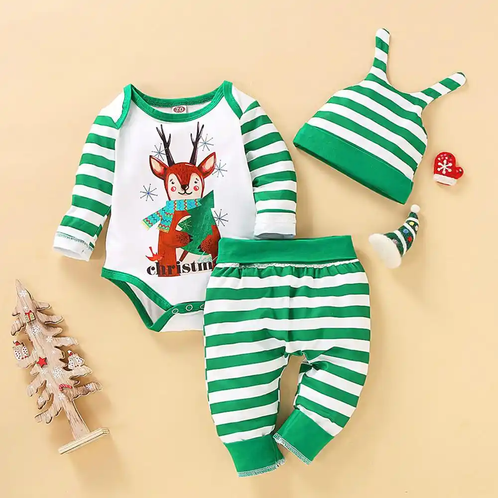 baby boy winter clothes set 3pcs christmas boys girls christmas