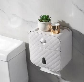 Waterproof Multifunction Toilet Paper Tray Shelf Bathroom Supplies Tissue Box Plastic Toilet Paper Wall Mounted Storage BoxLF900 
Waterproof Multifunction Toilet Paper Tray Shelf Bathroom Supplies Tissue Box Plastic Toilet Paper Wall Mounted Storage BoxLF900