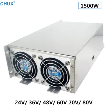 CHUX Power Supply 1500W 24V 36V 48V 60V 70V 80V Single Output ac dc SMPS For Led strip light lamp Switching Adapter
CHUX Power Supply 1500W 24V 36V 48V 60V 70V 80V Single Output ac dc SMPS For Led strip light lamp Switching Adapter