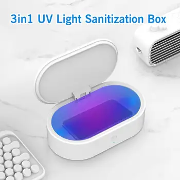 

10W Wireless charger Sterilizer Box Ultraviolet Light Bacteria Sanitizer Cosmetic Cleaning Tool Kid Pacifier Cleaner Toothbrush