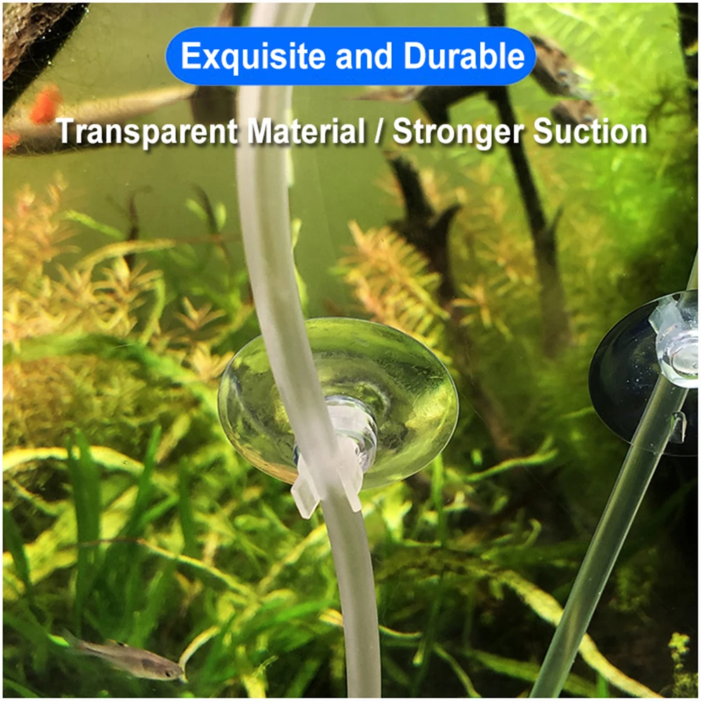10Pcs Aquarium Sucker For 4mm Airline Tube Two Styles Fish Tank Oxygen Pump Pipe Suction Cups Air Line Hose Holders 10Pcs Aquarium Sucker For 4mm Airline Tube Two Styles Fish Tank Oxygen Pump Pipe Suction Cups Air Line Hose Holders