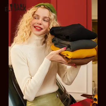 ELFSACK Multicolor Solid Minimalist Knit Pullovers Sweaters Women 2020 Winter Pure Single Button Skinny Office Ladies Basic Tops
ELFSACK Multicolor Solid Minimalist Knit Pullovers Sweaters Women 2020 Winter Pure Single Button Skinny Office Ladies Basic Tops