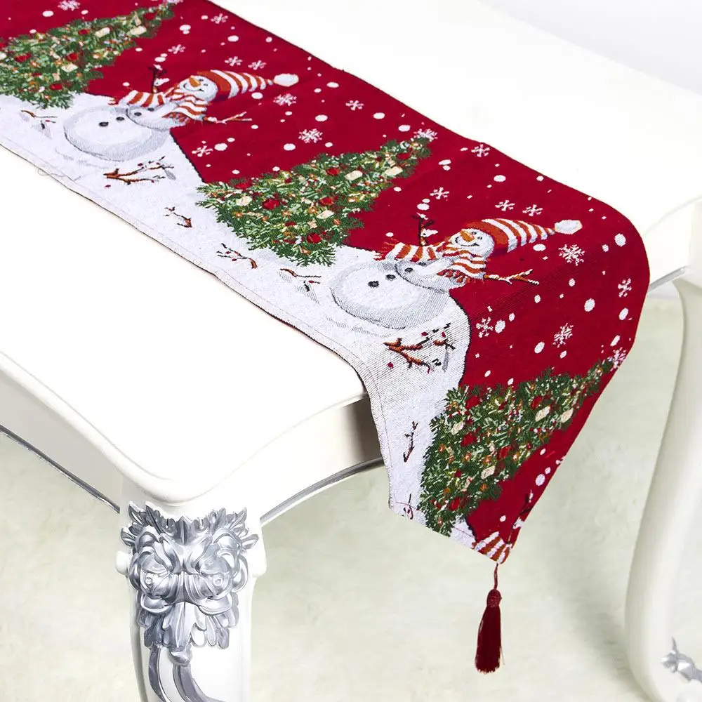 Christmas Printing Polyester Cotton Christmas Table Runner 1pcs for Holiday New Year Xmas Party Dining Table DIY Decorations
Christmas Printing Polyester Cotton Christmas Table Runner 1pcs for Holiday New Year Xmas Party Dining Table DIY Decorations