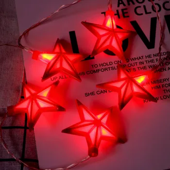Red Pentagram String Lights Decorative Lights 10 LED Battery Type 1.65M practical fashion LED Lights Delicate personality
Red Pentagram String Lights Decorative Lights 10 LED Battery Type 1.65M practical fashion LED Lights Delicate personality