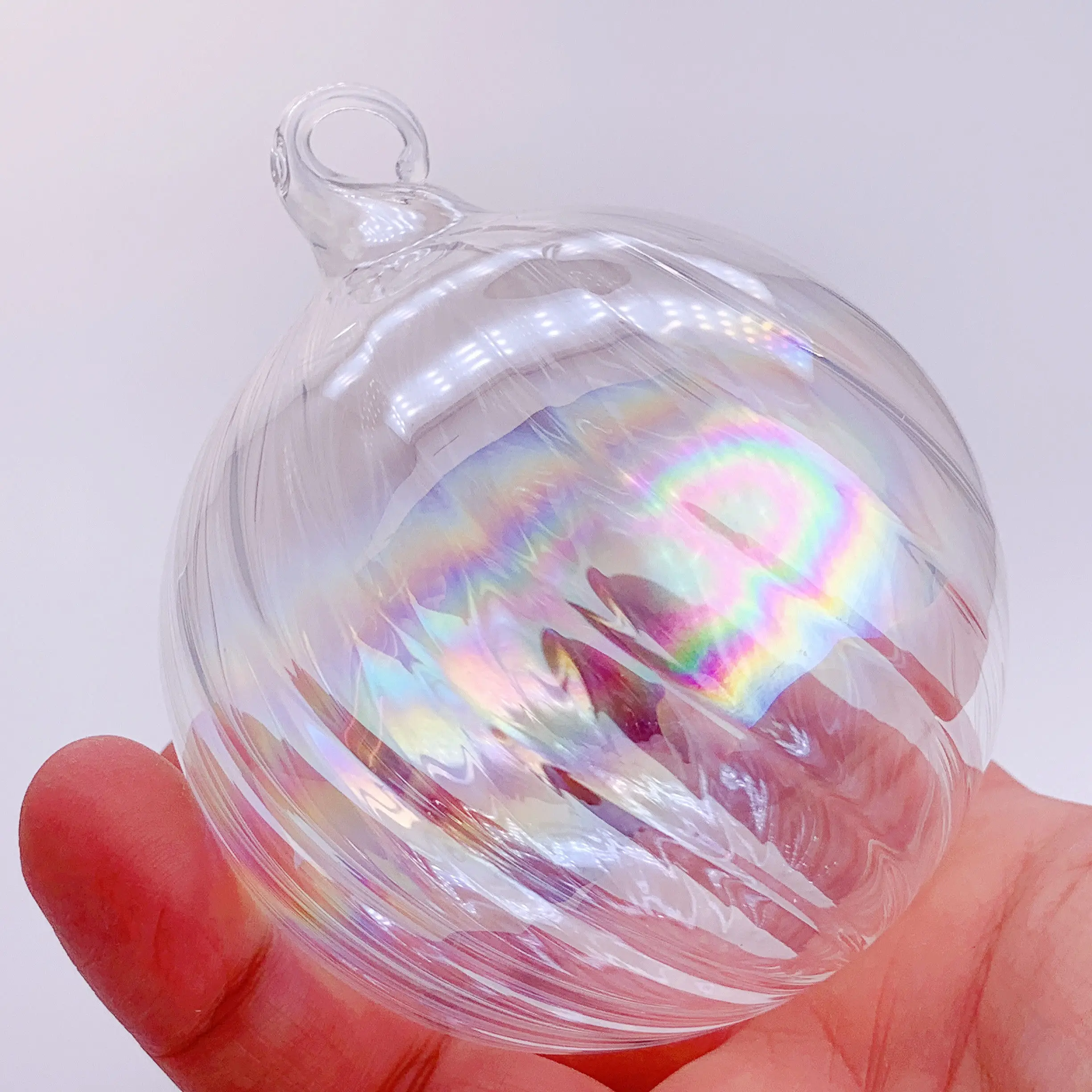 100 Pieces x DIY Paintable Christmas Decoration Ornament 80mm Hooked Glass Iridescent Thread Sphere Ball
100 Pieces x DIY Paintable Christmas Decoration Ornament 80mm Hooked Glass Iridescent Thread Sphere Ball