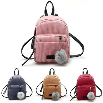 Women Girls Mini Corduroy Backpack School Bags Small Travel Handbag Shoulder Bag Fashion NEW 
Women Girls Mini Corduroy Backpack School Bags Small Travel Handbag Shoulder Bag Fashion NEW