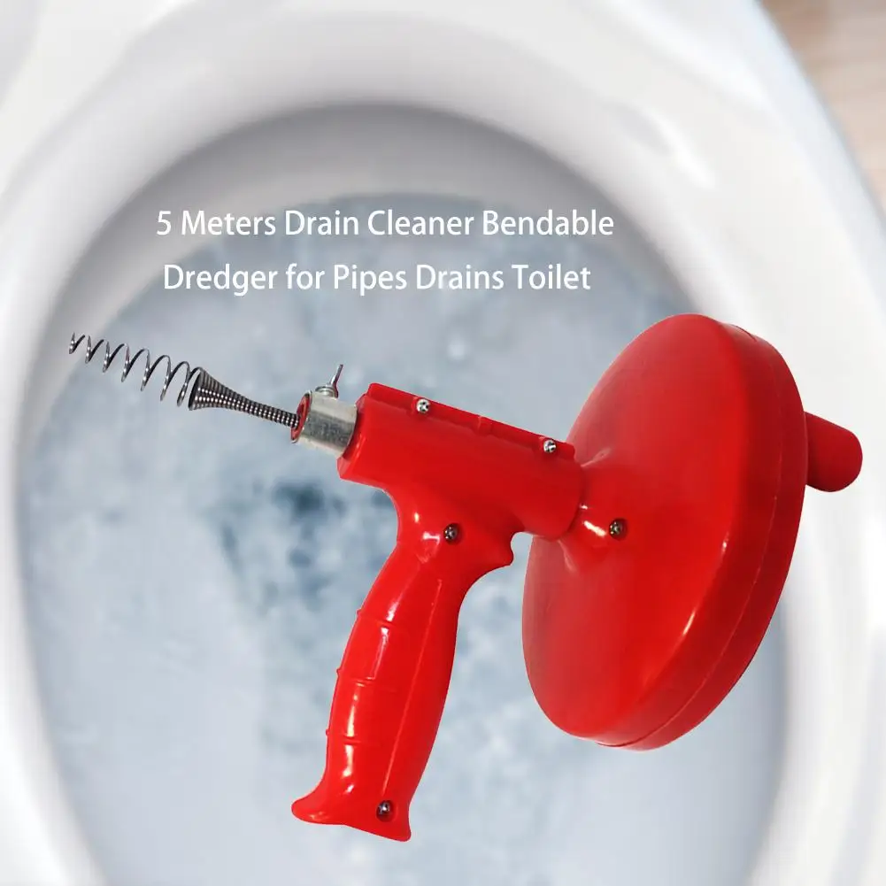 5 Meters Dredge Pipes New Design Kitchen Toilet Sewer Blockage Hand Tool Pipe Dredger Drains For Pipes Drains Toilet
5 Meters Dredge Pipes New Design Kitchen Toilet Sewer Blockage Hand Tool Pipe Dredger Drains For Pipes Drains Toilet