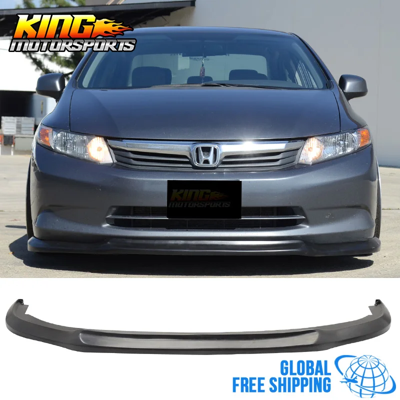 Подходит для 2012 Honda Civic 4DR Sedan передний бампер губ Usdm модель уретана глобальная