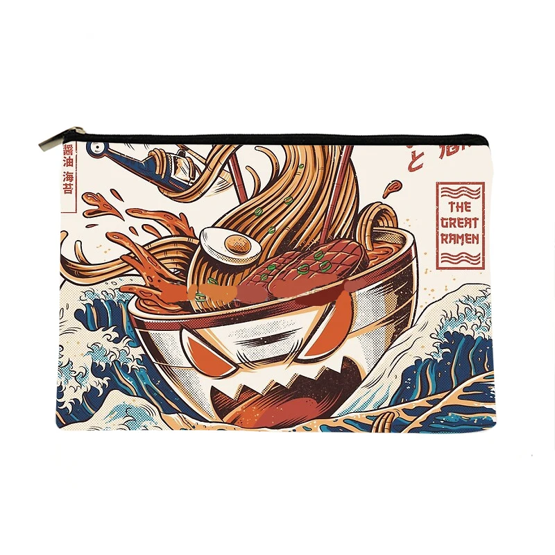 Women Kanagawa ramen Printed Make up bag Fashion Women Cosmetics Organizer Bag for Travel Colorful Storage Bag for Lady Bag
Women Kanagawa ramen Printed Make up bag Fashion Women Cosmetics Organizer Bag for Travel Colorful Storage Bag for Lady Bag