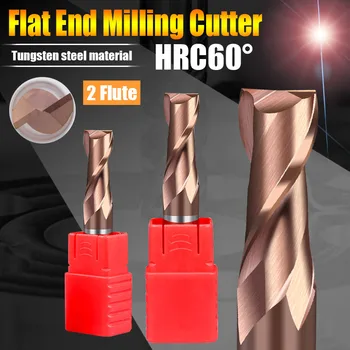 TuGe HRC60 2Flute Tungsten Steel Carbide End Milling CNC Cutter Flat End Mills for Metal Alloy Steel 4mm 6mm 8mm 10mm Shank
TuGe HRC60 2Flute Tungsten Steel Carbide End Milling CNC Cutter Flat End Mills for Metal Alloy Steel 4mm 6mm 8mm 10mm Shank