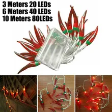 Red Chilli Pepper Battery Operated LED Indoor Fairy Lights Party Lamp Lights String Decor Party New Year's Home Decoration
Red Chilli Pepper Battery Operated LED Indoor Fairy Lights Party Lamp Lights String Decor Party New Year's Home Decoration