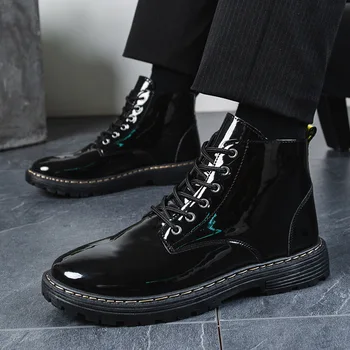 Winter Men Boots Martens Man Leather Shoes Ankle Boots Cowboy Waterproof Motorcycle Casual Coturno Botas Hombre Shoes 
Winter Men Boots Martens Man Leather Shoes Ankle Boots Cowboy Waterproof Motorcycle Casual Coturno Botas Hombre Shoes