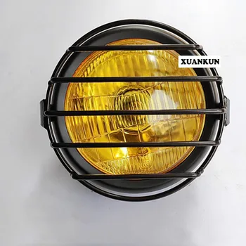 CG125 Motorcycle Retro Headlight Modified with Cover GN125 Retro Headlight Iron Shell with Cover Yellow Round Lamp
CG125 Motorcycle Retro Headlight Modified with Cover GN125 Retro Headlight Iron Shell with Cover Yellow Round Lamp