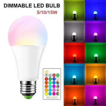 E27 LED Bulb RGB Lamp AC 85-265V 10W 15W RGBW RGBWW Dimmable RGB LED Spot Light Bulb 16 Colors with IR Remote Control
E27 LED Bulb RGB Lamp AC 85-265V 10W 15W RGBW RGBWW Dimmable RGB LED Spot Light Bulb 16 Colors with IR Remote Control