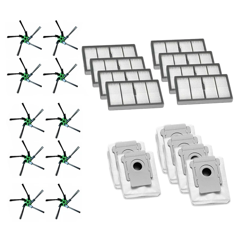 10 Side Brush + 8 Filter Suitable + 6 Dust Bag for IROBOT ROOMBA S9 S9+ Sweeping Robot Vacuum Cleaner Accessories 
10 Side Brush + 8 Filter Suitable + 6 Dust Bag for IROBOT ROOMBA S9 S9+ Sweeping Robot Vacuum Cleaner Accessories