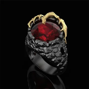 FFLACELL New Male Punk Style Personality Gold Two-Color Ruby Dragon Ring Is Suitable For Banquet Holiday Anniversary Jewelry
FFLACELL New Male Punk Style Personality Gold Two-Color Ruby Dragon Ring Is Suitable For Banquet Holiday Anniversary Jewelry