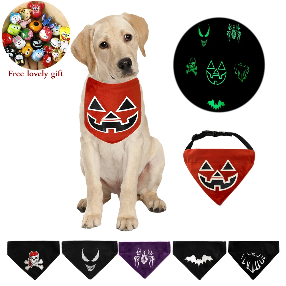 Luminous Halloween Dog Bandana Skull Ghost Dog Accessories Pet Collar Bibs Scarf Triangular Bandana for Dog Cat Grooming Product
Luminous Halloween Dog Bandana Skull Ghost Dog Accessories Pet Collar Bibs Scarf Triangular Bandana for Dog Cat Grooming Product