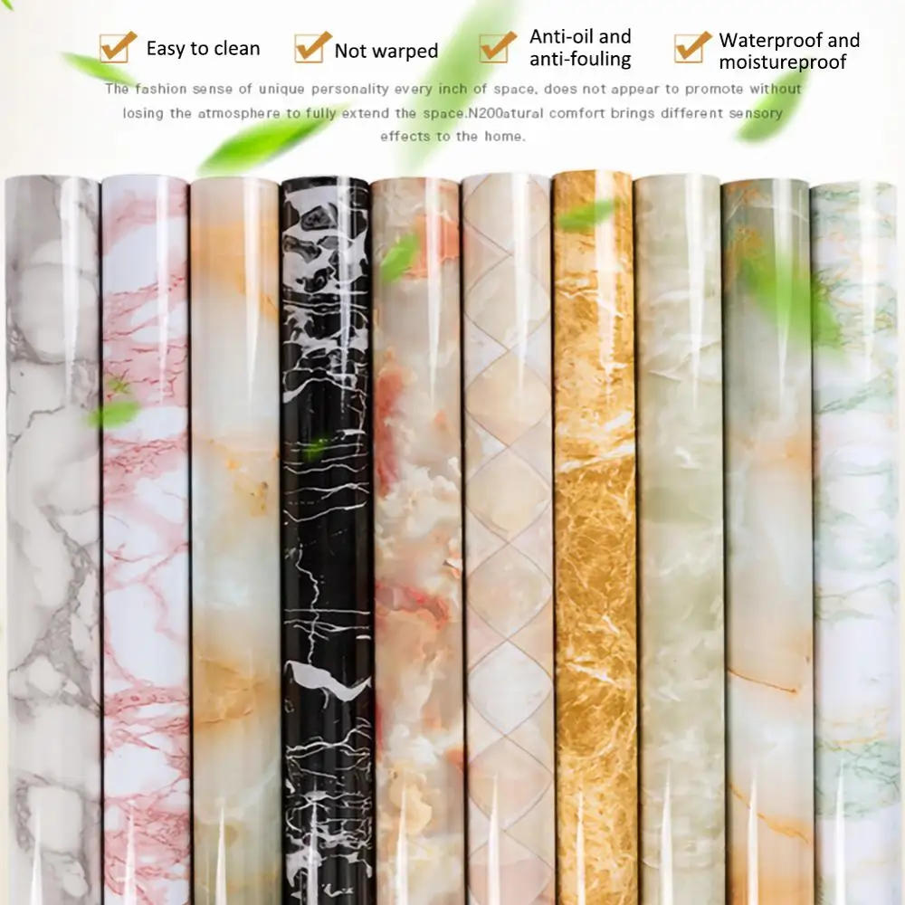 Thick PVC Waterproof Imitation Marble Pattern Stickers Wallpaper Self-Adhesive Wallpaper Living Room Furniture Renovation CSV
Thick PVC Waterproof Imitation Marble Pattern Stickers Wallpaper Self-Adhesive Wallpaper Living Room Furniture Renovation CSV