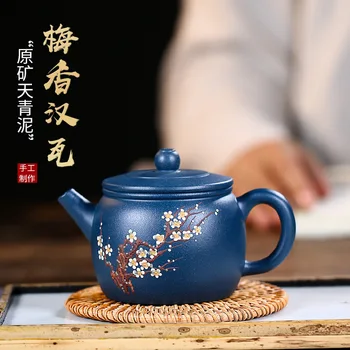 Yixing Dark-red Enameled Pottery Teapot Famous Manual Mei Xiang Han Tile Azure Mud Infusion Of Tea Kettle Tea Set Online Store
Yixing Dark-red Enameled Pottery Teapot Famous Manual Mei Xiang Han Tile Azure Mud Infusion Of Tea Kettle Tea Set Online Store
