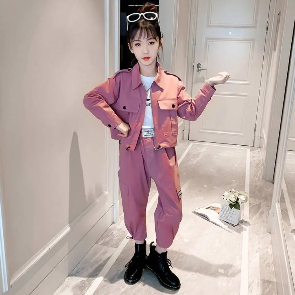 New Stylish Kids Girls Outfits Children 2020 Autumn Suit Pants&Jacket 2PCS/set Cute Clothes For 4-14 Teens Shool Girl Wearing
New Stylish Kids Girls Outfits Children 2020 Autumn Suit Pants&Jacket 2PCS/set Cute Clothes For 4-14 Teens Shool Girl Wearing