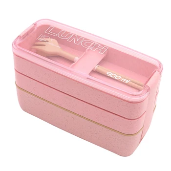 900Ml Healthy Material Lunch Box 3 Layer Wheat Straw Bento Boxes Microwave Dinnerware Food Storage Container Lunchbox
900Ml Healthy Material Lunch Box 3 Layer Wheat Straw Bento Boxes Microwave Dinnerware Food Storage Container Lunchbox