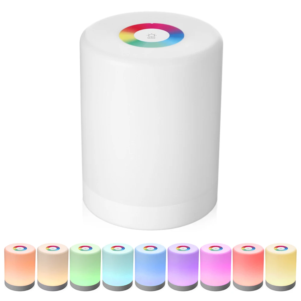 Rechargeable Smart LED Touch Control Night Light Induction Dimmer Intelligent Bedside Portable Lamp Dimmable RGB Color Change
Rechargeable Smart LED Touch Control Night Light Induction Dimmer Intelligent Bedside Portable Lamp Dimmable RGB Color Change