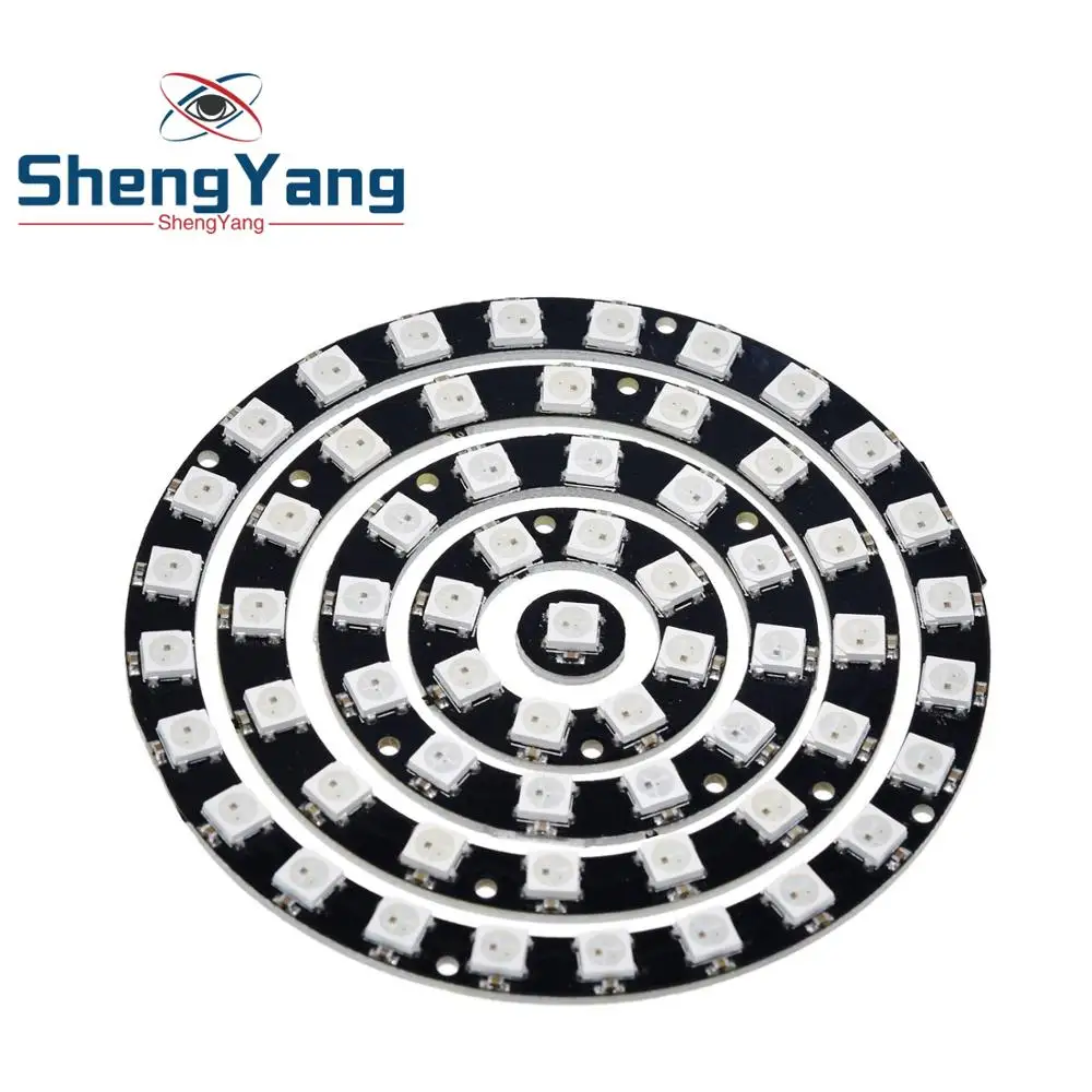 TZT 1pcs RGB LED Ring 1Bit 8Bit 12Bit 16Bit 24Bit WS2812 5050 RGB LED + Integrated Drivers
TZT 1pcs RGB LED Ring 1Bit 8Bit 12Bit 16Bit 24Bit WS2812 5050 RGB LED + Integrated Drivers