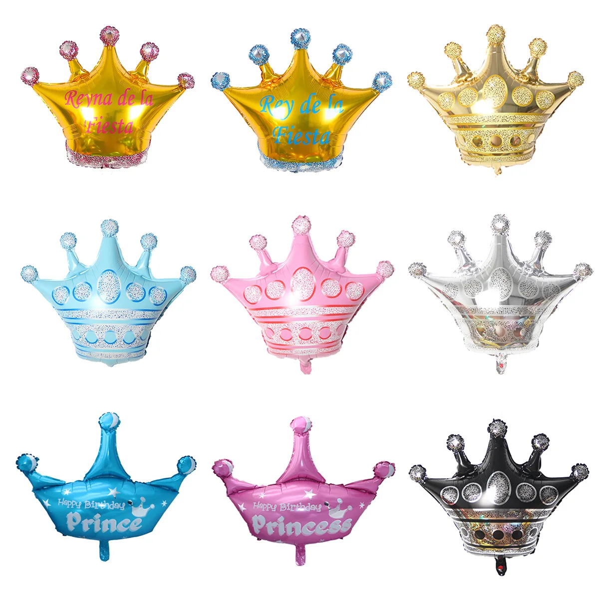 Large baby princess gold silver pink crown Spanish aluminum film balloon birthday party decoration children's toys
Large baby princess gold silver pink crown Spanish aluminum film balloon birthday party decoration children's toys