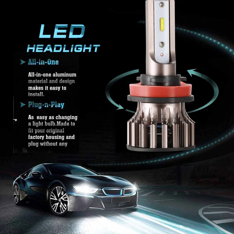 2Pcs H8 H9 H11 H7 H1 HB4 HB3 HB2 COB LED Car Headlight Bulbs Auto Fog Lamp Head Lights DRL 6000K 160000LM
2Pcs H8 H9 H11 H7 H1 HB4 HB3 HB2 COB LED Car Headlight Bulbs Auto Fog Lamp Head Lights DRL 6000K 160000LM