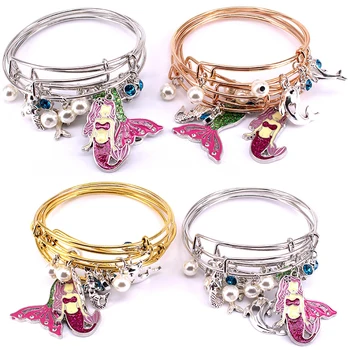 5pcs Bangle Set Wire Bracelets for Women Girls Jewllery Imitation Pearls Mermaid Birthstone Charms Bangles Cuff Jewlery C043
5pcs Bangle Set Wire Bracelets for Women Girls Jewllery Imitation Pearls Mermaid Birthstone Charms Bangles Cuff Jewlery C043