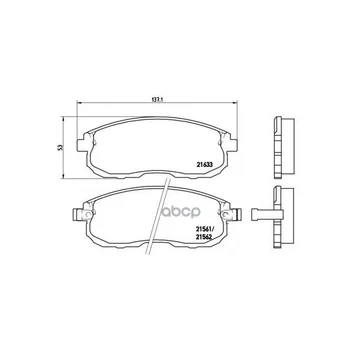 Brake disc pads front. Nissan Altima (L30) 06/97-08/01 / Nissan Altima (L31) 08/01-04/07 Brembo art. p56021
Brake disc pads front. Nissan Altima (L30) 06/97-08/01 / Nissan Altima (L31) 08/01-04/07 Brembo art. p56021