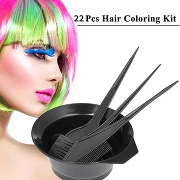 22 Pcs/set Hair Color Tool Dye Bowl Brush Ear Cover Disposable Shower Cap Gloves Salon High Quality Kit 2020 New
22 Pcs/set Hair Color Tool Dye Bowl Brush Ear Cover Disposable Shower Cap Gloves Salon High Quality Kit 2020 New