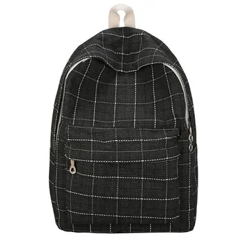 Korean Fashion Outdoor Backpack Female College Wind Student Bag Retro Plaid Backpack Black
Korean Fashion Outdoor Backpack Female College Wind Student Bag Retro Plaid Backpack Black