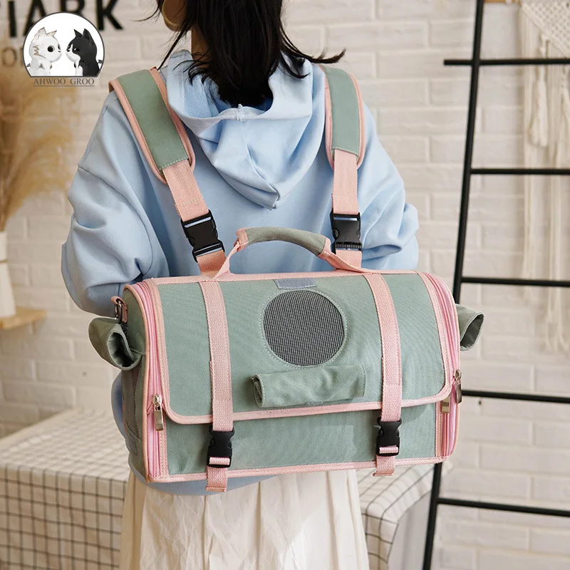 Fashion Dog Carrier Bag Quality Korea Breathable Cat Handbag Foldable Travel Dog Backpack Puppy Carrying Mesh Shoulder Pet Bag
Fashion Dog Carrier Bag Quality Korea Breathable Cat Handbag Foldable Travel Dog Backpack Puppy Carrying Mesh Shoulder Pet Bag