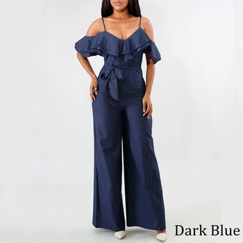 VOND Plus Size Demin Overalls Romper Women Jumpsuit 2020 Summer Wide Leg Pants Casual Loose Sexy Club Ruffle Sleeve Playsuits
VOND Plus Size Demin Overalls Romper Women Jumpsuit 2020 Summer Wide Leg Pants Casual Loose Sexy Club Ruffle Sleeve Playsuits