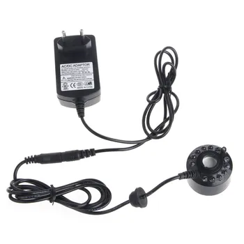 Ultrasonic12-LED Pond Mist Maker Fogger Water Fountain 3-Color Light EU Plug
Ultrasonic12-LED Pond Mist Maker Fogger Water Fountain 3-Color Light EU Plug