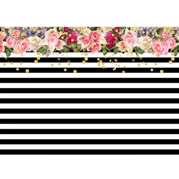 Black White Stripes Backgrounds For Photography Rose Flowers Birthday Party Banner Baby Photo Backdrops Photocall Photo Studio
Black White Stripes Backgrounds For Photography Rose Flowers Birthday Party Banner Baby Photo Backdrops Photocall Photo Studio