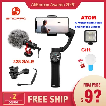 Snoppa Atom 3-Axis Foldable Pocket Sized Handheld Gimbal Stabilizer for huawei Smartphone GoPro & Wireless Charging PK Smooth 4
Snoppa Atom 3-Axis Foldable Pocket Sized Handheld Gimbal Stabilizer for huawei Smartphone GoPro & Wireless Charging PK Smooth 4